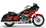 Red Harley-Davidson CVO Motorcycle